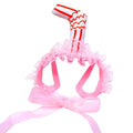Lace Dog Hat Cap Pet Headwear Hats With Ear Holes Cute Straw Design Birthday Party Accessories